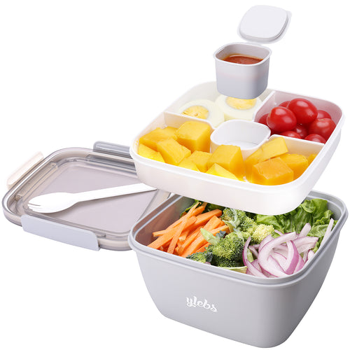 Freshmage Salad Lunch Container To Go Review and Demonstration.52