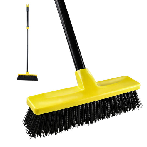 Push Broom Outdoor Garden Broom Heavy Duty Broom With Long - Temu