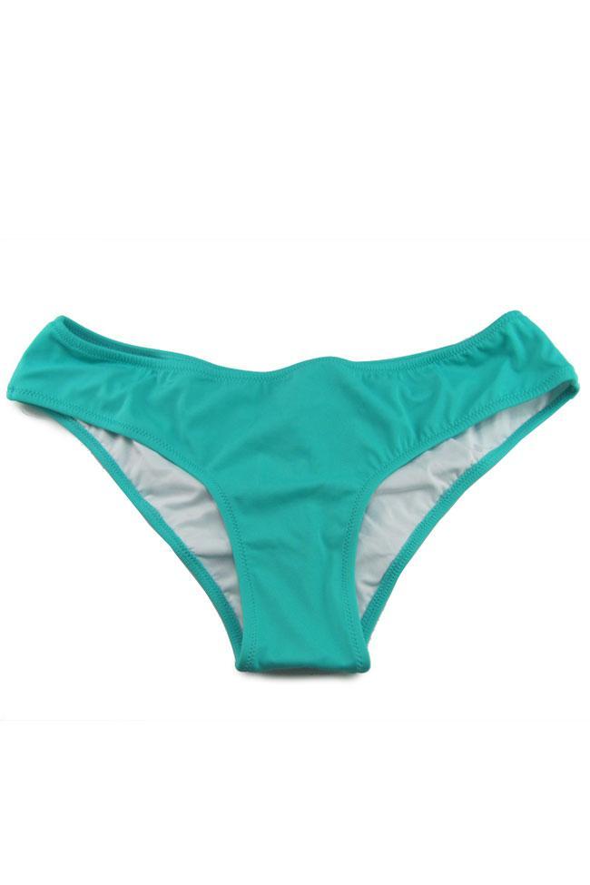 Solid Cheeky Scrunch Brazilian Bikini Bottom – pinkami