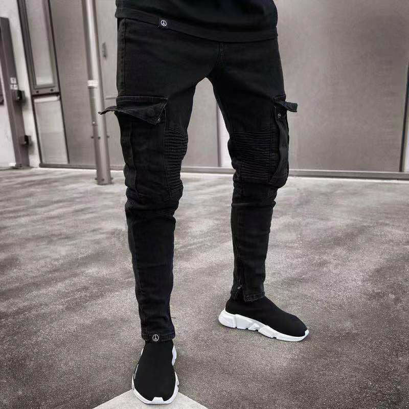 mens skinny combat trousers