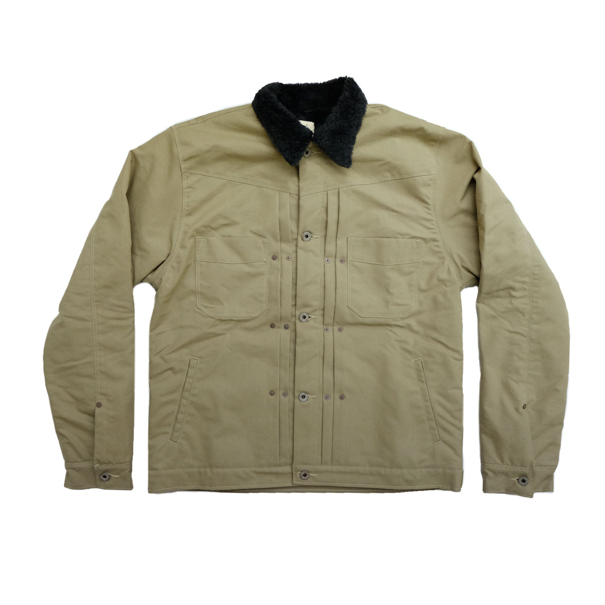 waxed sherpa jacket