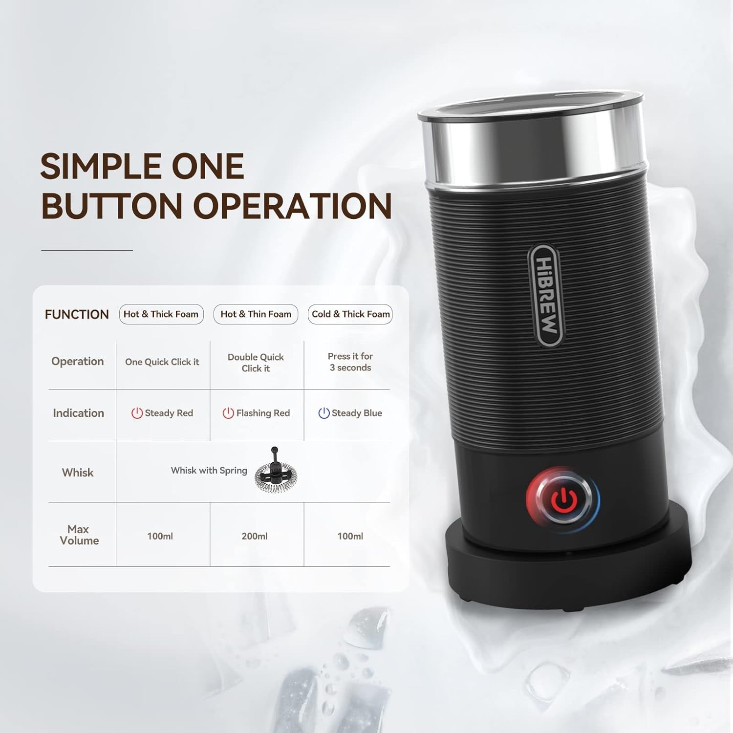 Hibrew - Milk Frother Black - Image 3
