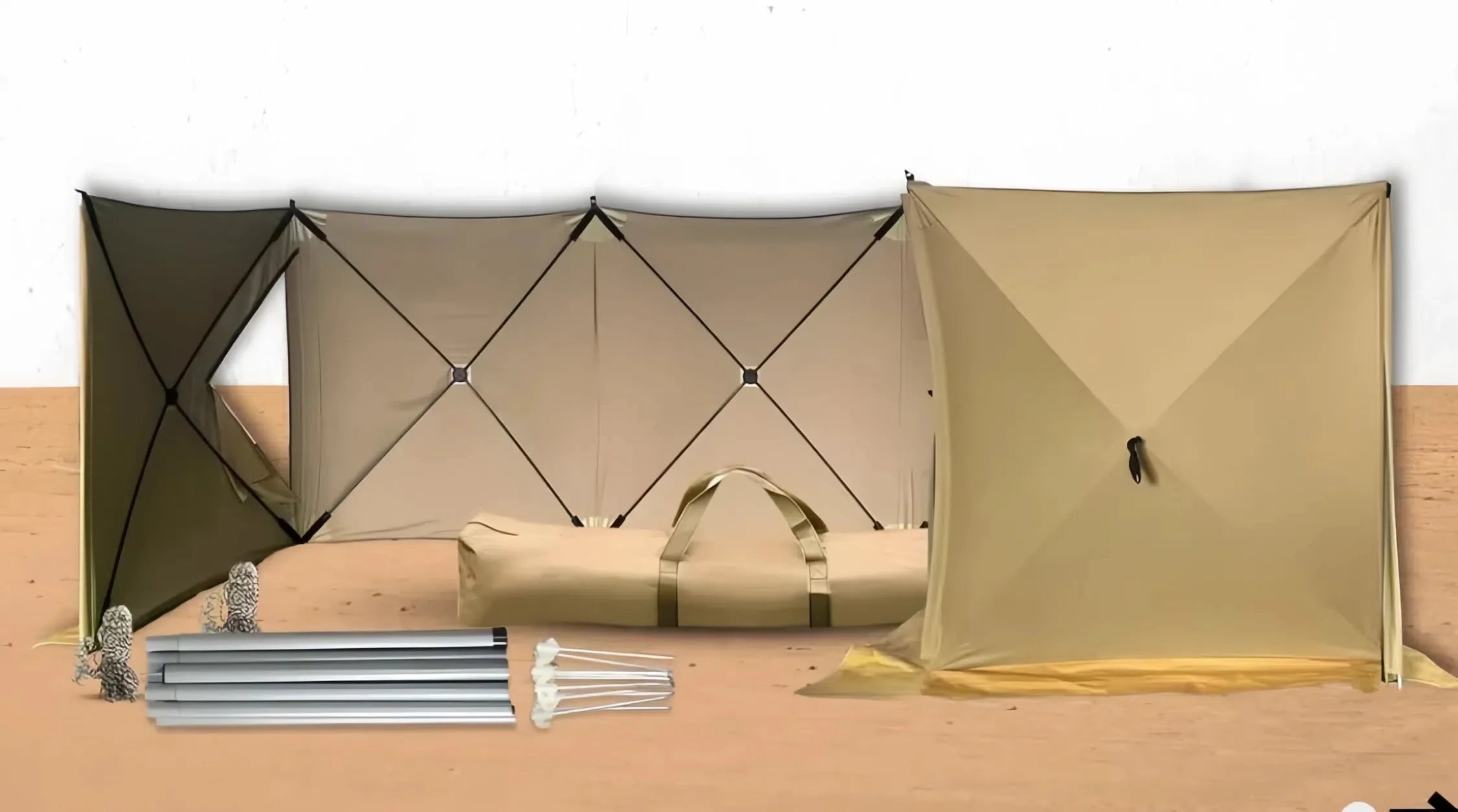 Folding Camping Desert Windshield Screen SIZE: BIG 1.45*8.4M - Image 4