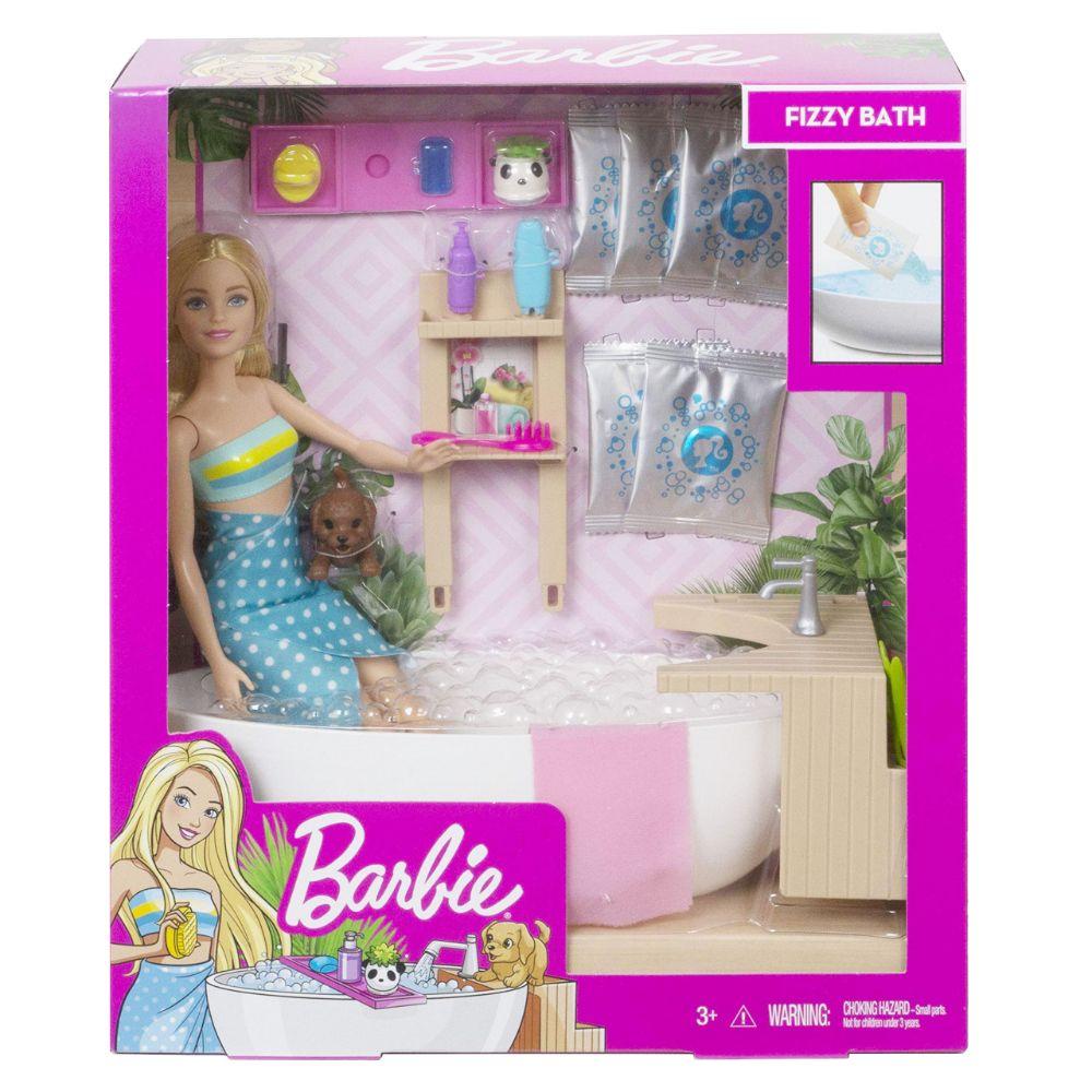 barbie fizzy bath set