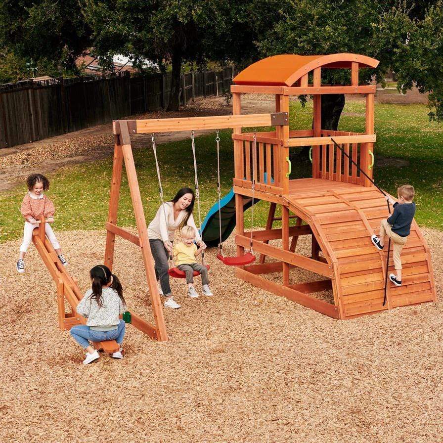 little tikes wooden playground