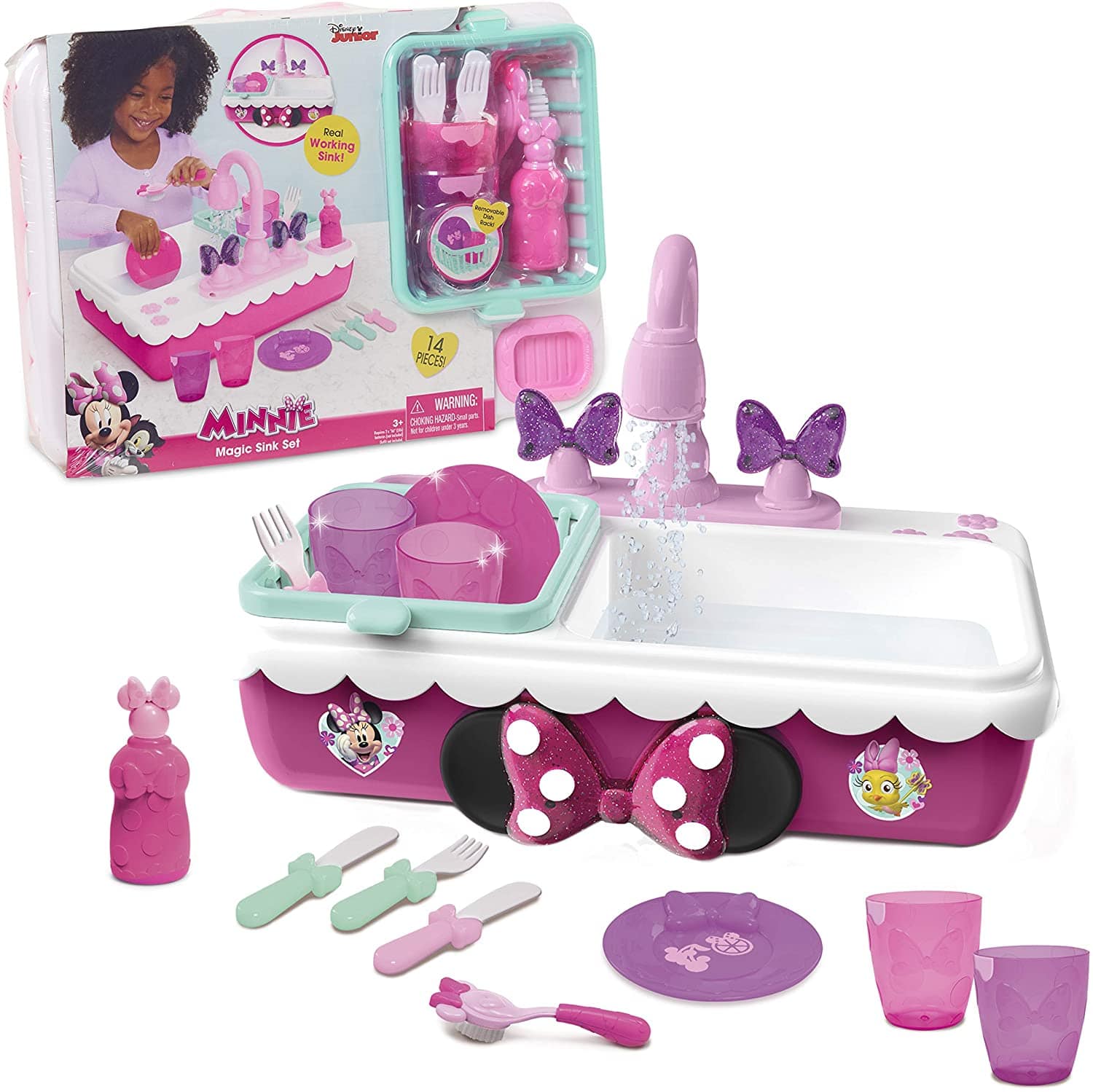 minnie mouse magic sink set