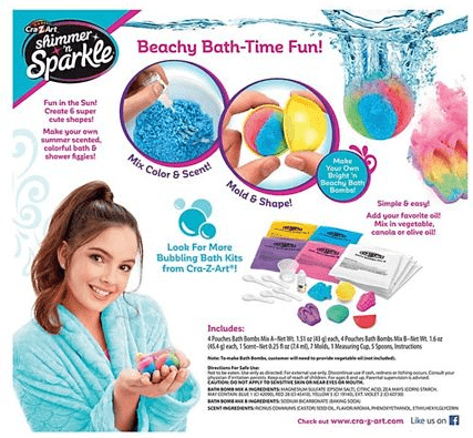 crayola shimmering bath bombs