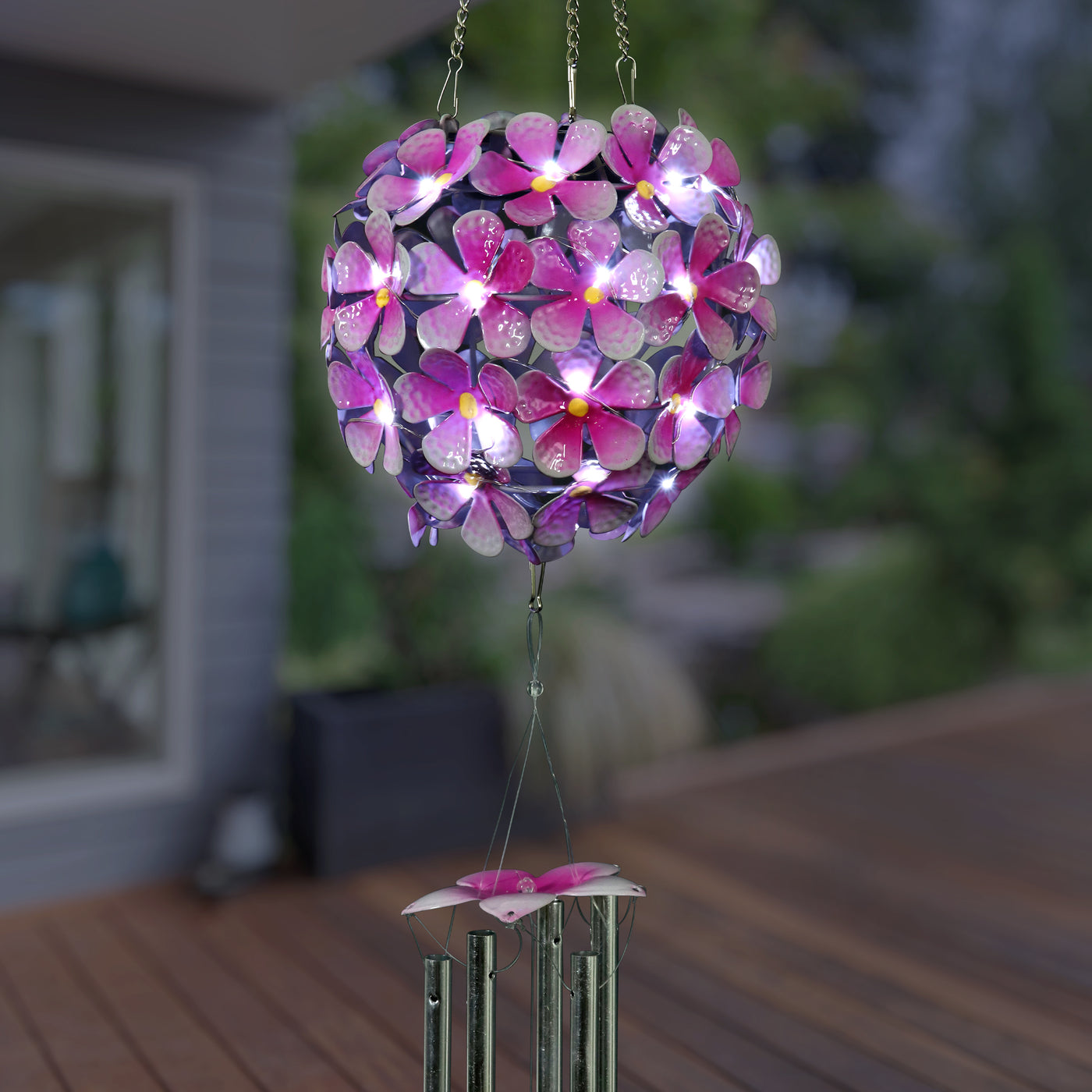 solar ball wind chimes