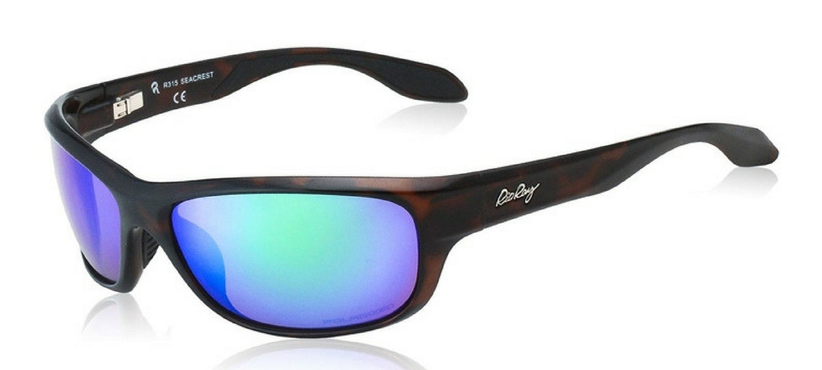 Green Mirror Wrap Rx Polarized Sunglasses For Men Rio Ray Optics 