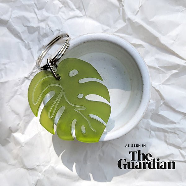 Monstera Keyring as featured in The Guardian – Saturday Magazine (November 2022)