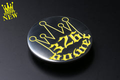 Silver with Yellow Lettering Centre Cap