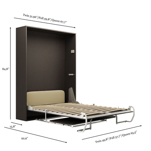 Acacia Light Wood - Murphy Bed with Desk - image 1