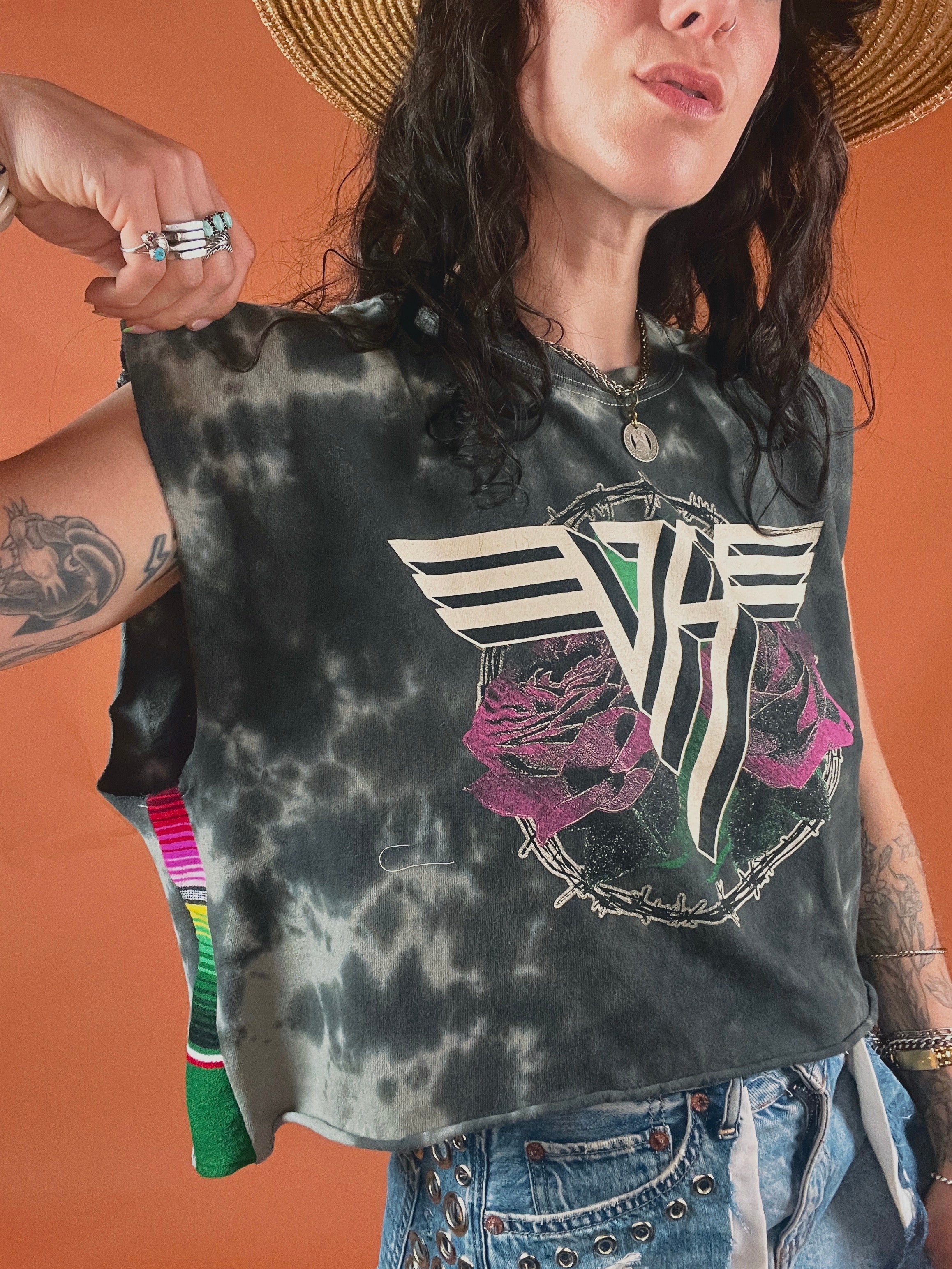 Van Halen Serape Stripe Crop Top - M/L