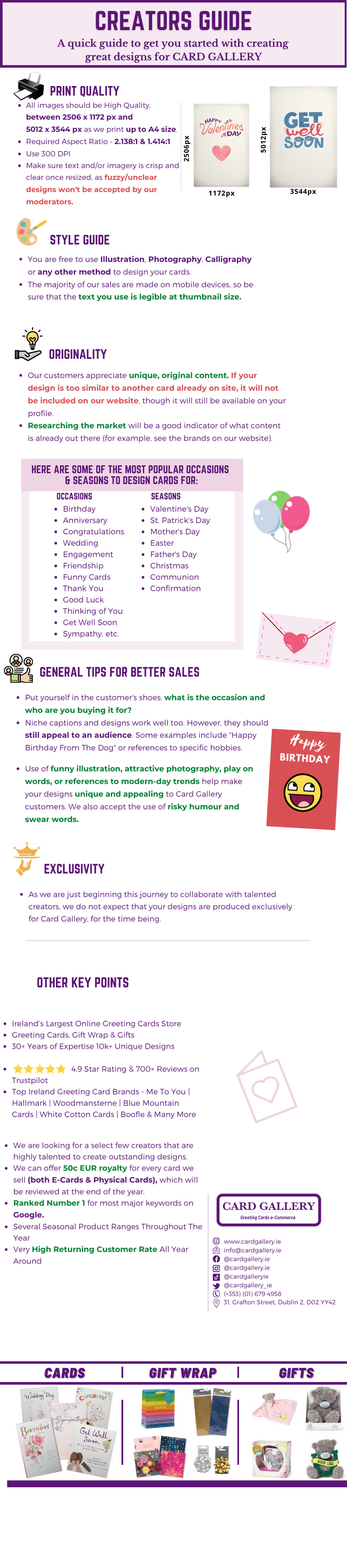 Card Gallery Creators Guide