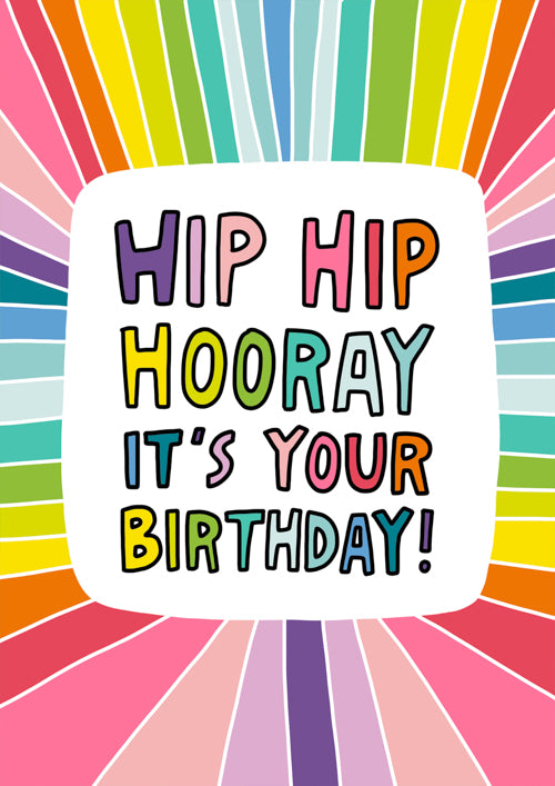 LGBTQ+ Birthday Card Personalisation - Hip Hip Hooray