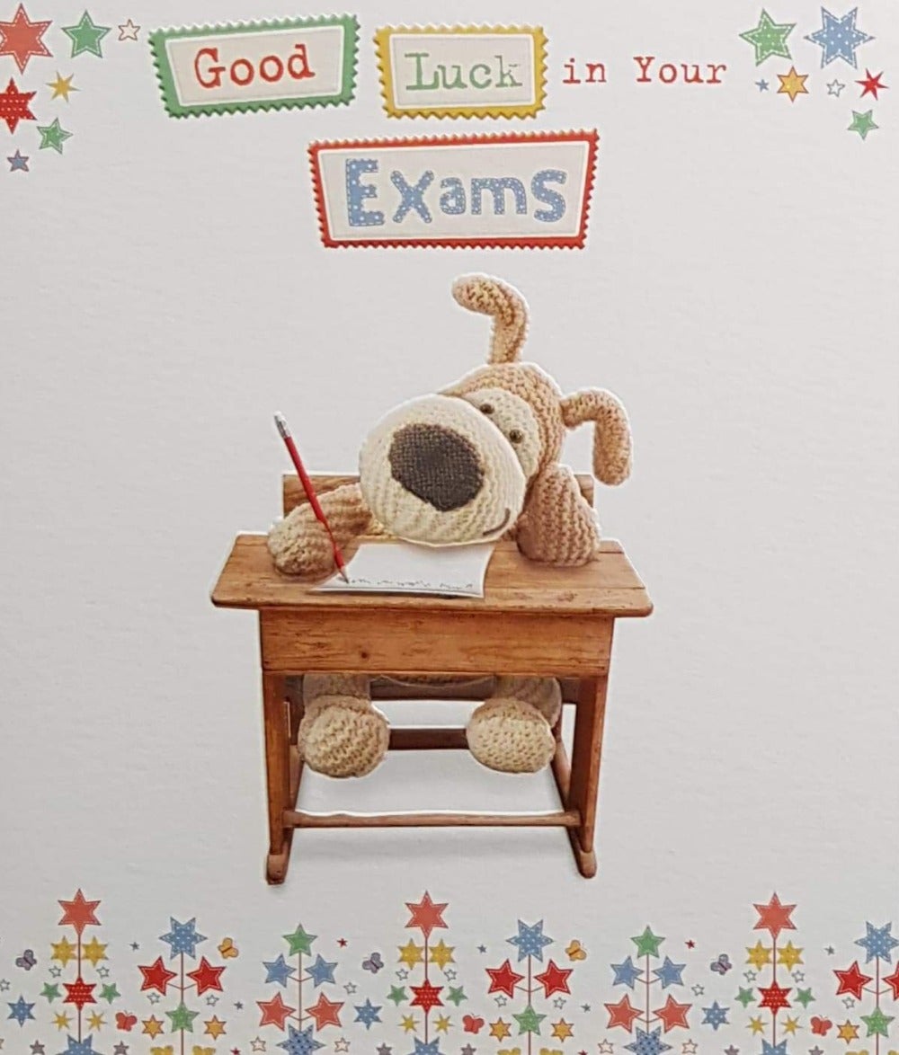 Good Luck Card - Exam / Smart Dog Writing His Exam - Card Gallery ...
