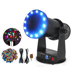 onfetti Launcher Machine Cannon with LED Light Effects and Wireless DMX Control for Party