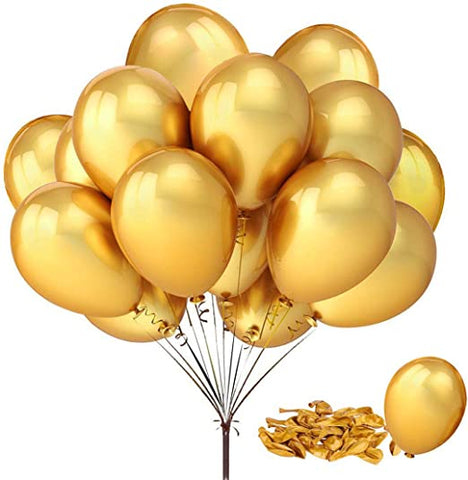 Gold balloons