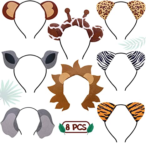 Jungle Safari Zoo Animals Headbands