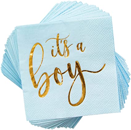 It’s a Boy Baby Shower Party Supplies, Cocktail Napkins