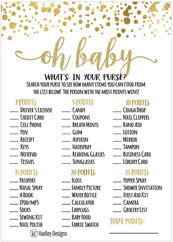 Oh baby card list