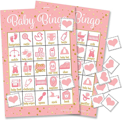 Baby bingo cards