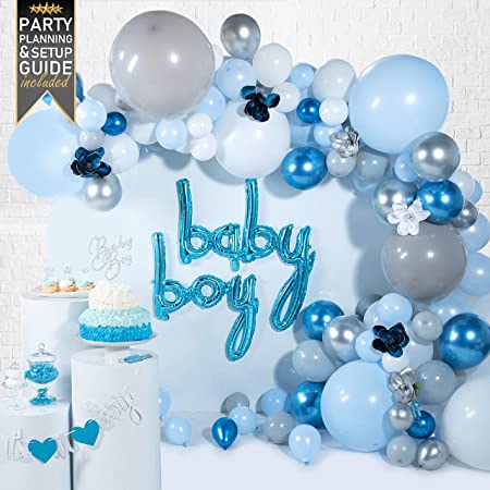 Baby 'BOY' shower decorations