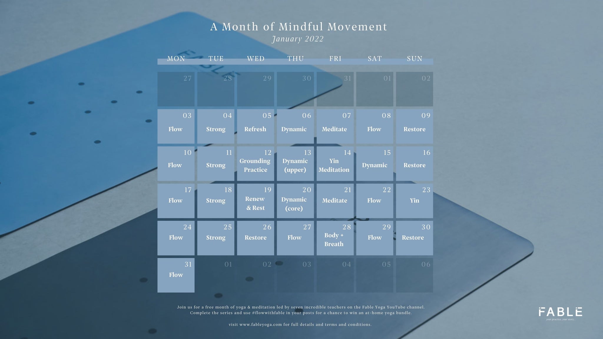 A Month of Mindful Movement With Fable Yoga