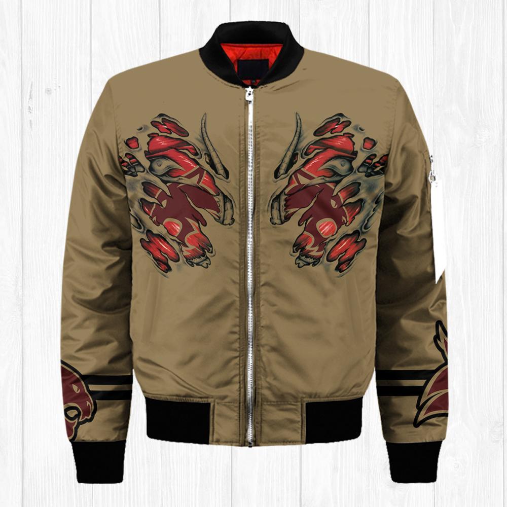 Texas State Bobcats NCAA Claws Bomber Jacket Apparel Gift For Fans ...