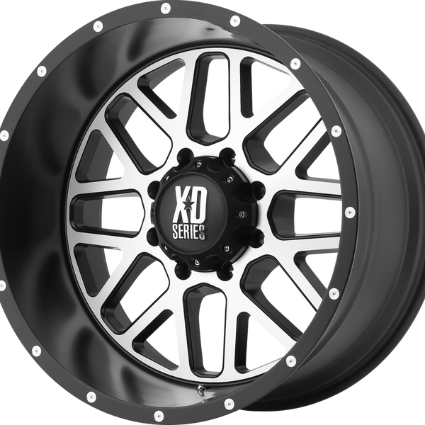 XD820 GRENADE | Satin Black Machined Face – Tyre Centre Australia
