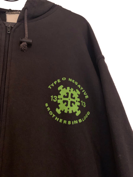 type o negative zip hoodie