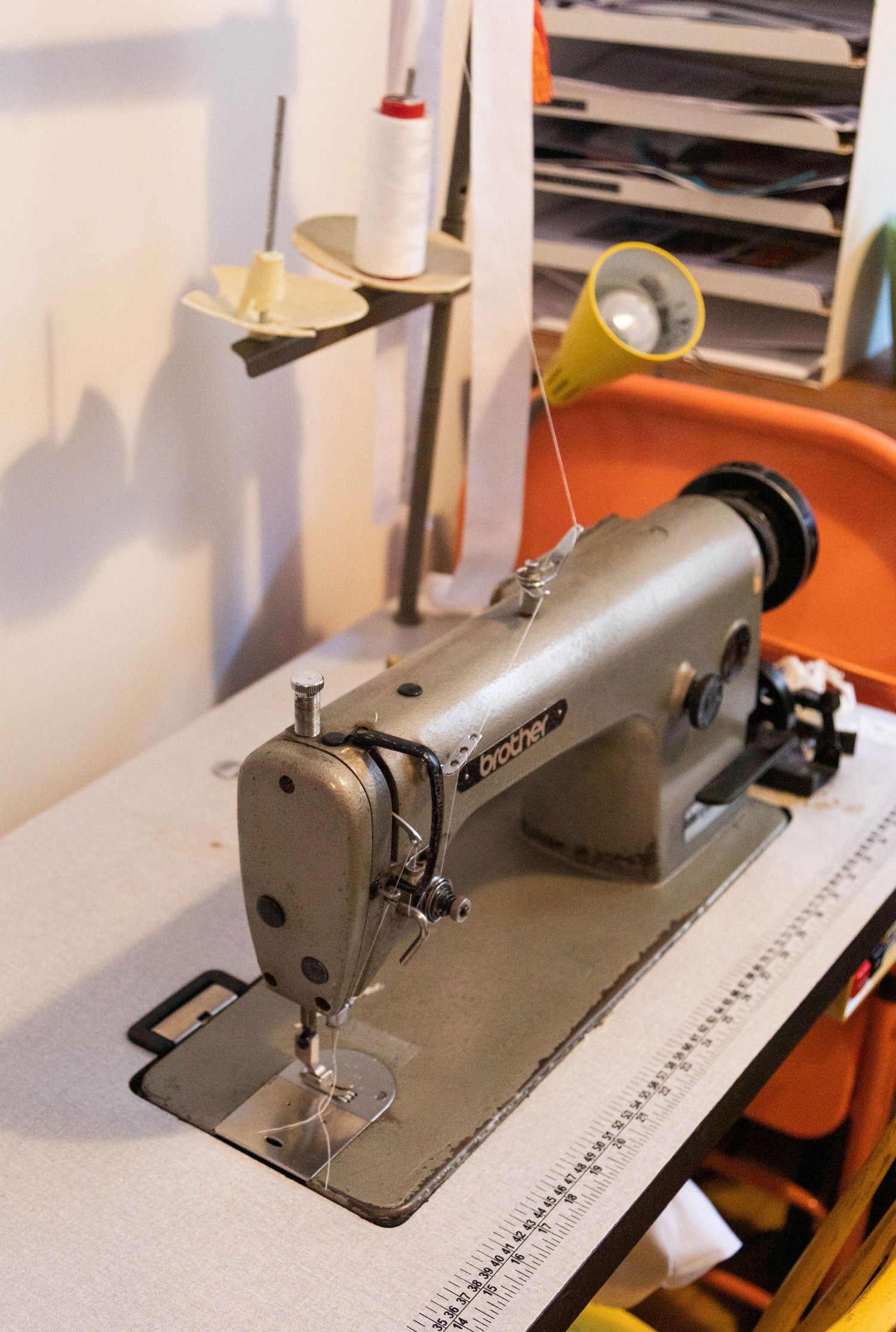 Industrial sewing machine in the Saywood studio, for sewing toiles during the design and development process.