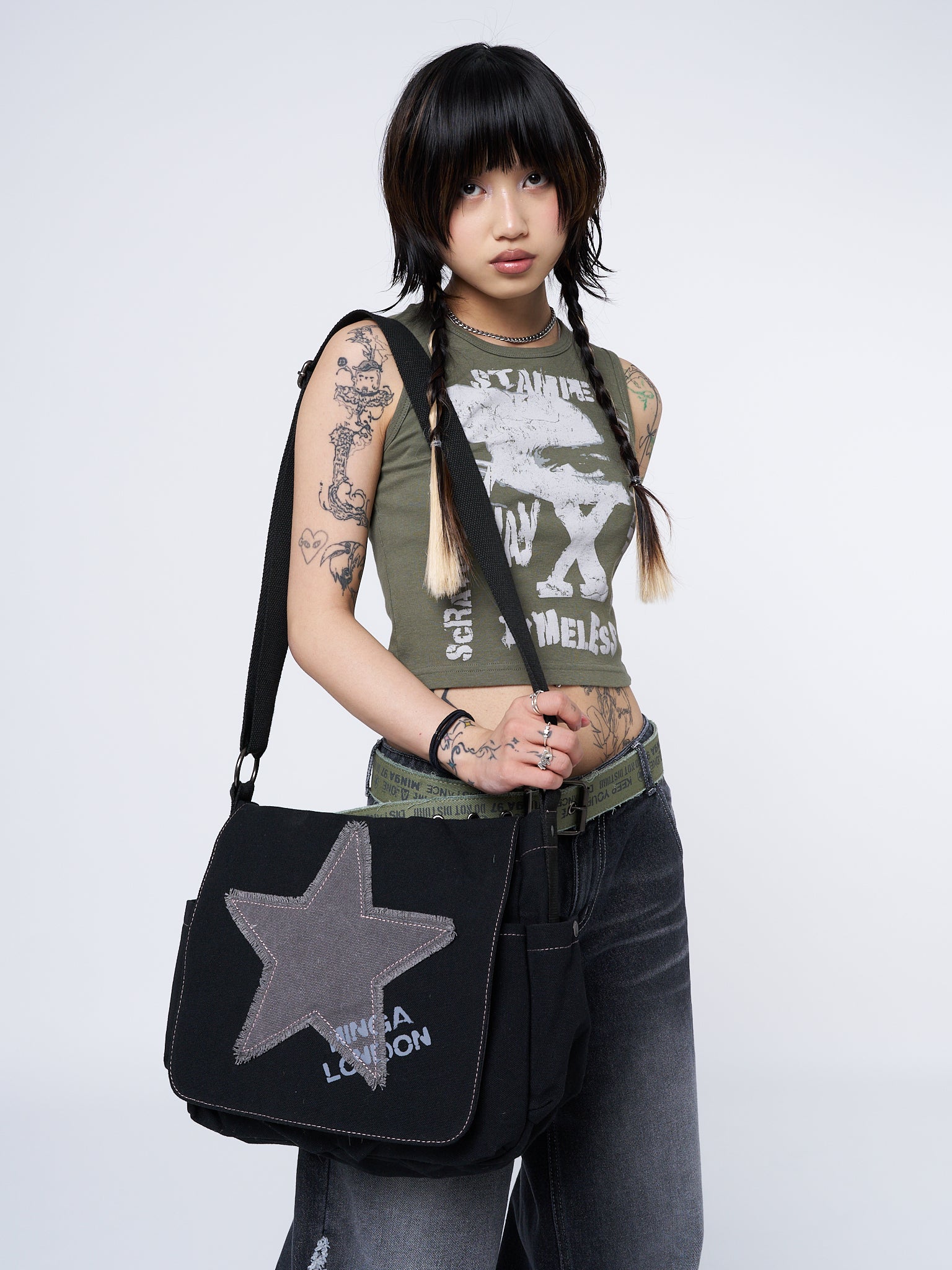 Y2K Star Denim Shoulder Bag – Two Moody