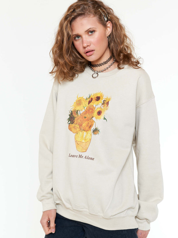 van gogh sunflower sweatshirt