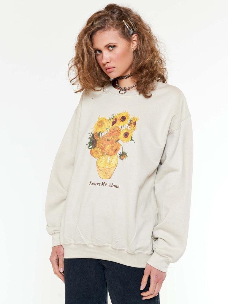 van gogh sunflowers pullover sweatshirt