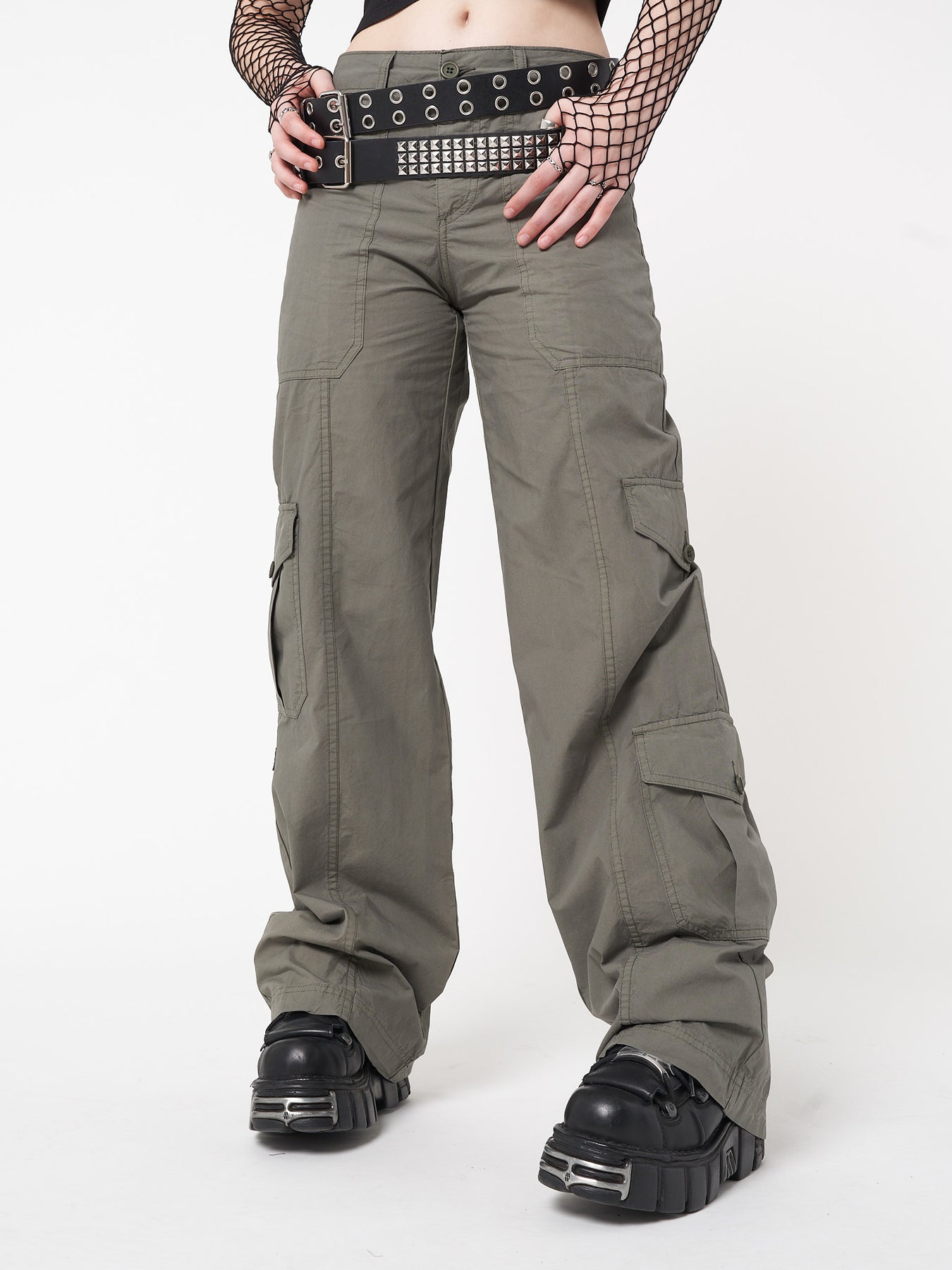 Cleo Green Y2k Cargo Pants | Minga London