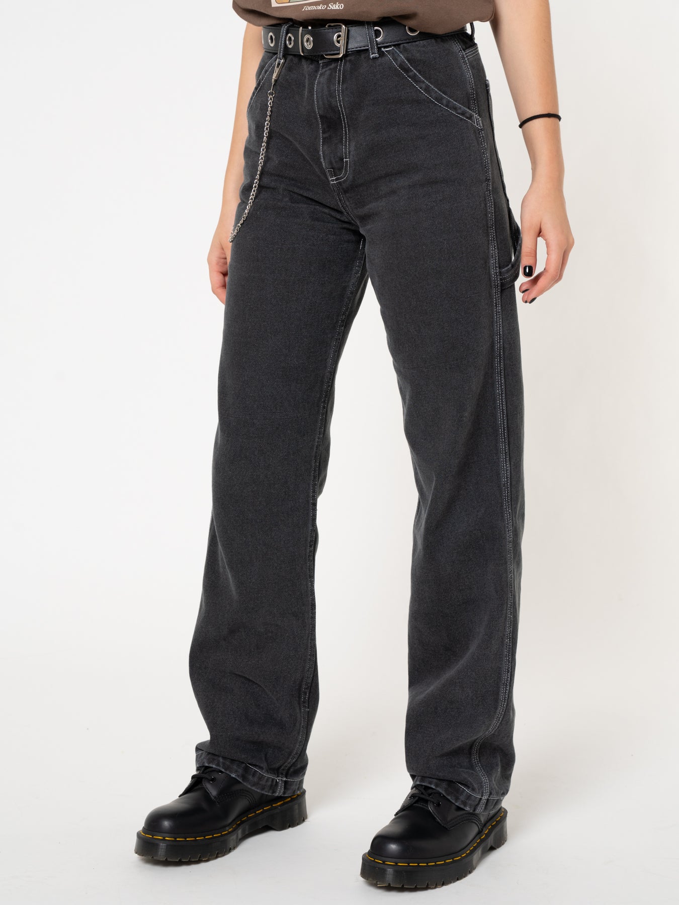 Carpenter Jeans in Washed Black – Minga London