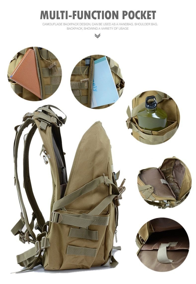 Scione XA714WA Military Molle Army Backpack 40L