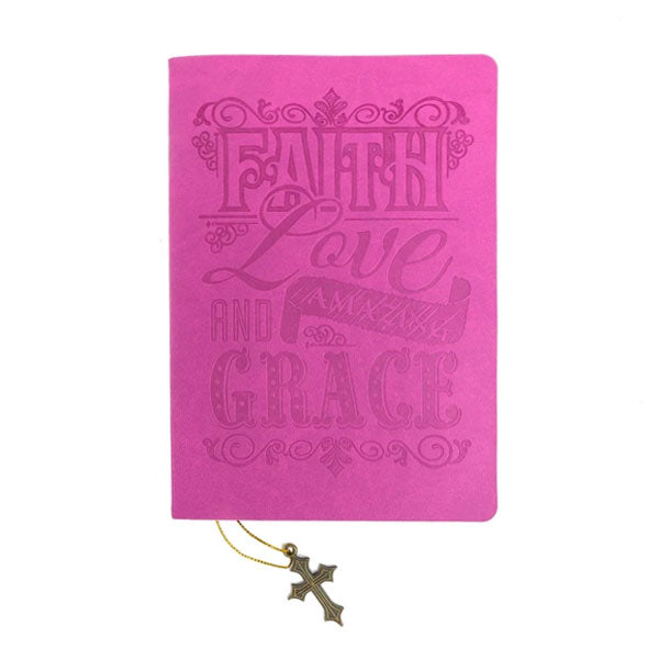 Writing Novels Faux Leather Purse In Pink • Impressions Online