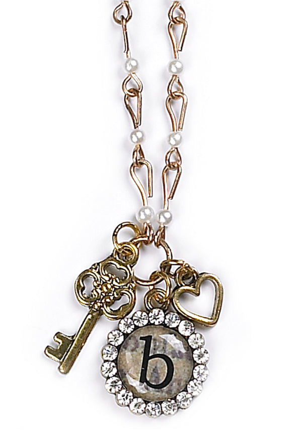 Monarch M-initial keychain a (2 pk) – Nicole Brayden Gifts