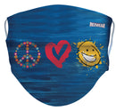 Peace, Love, & Happy Reusable/ Washable Face Mask - RezwearUSA