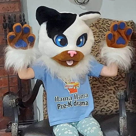 Cat furry suit for kids