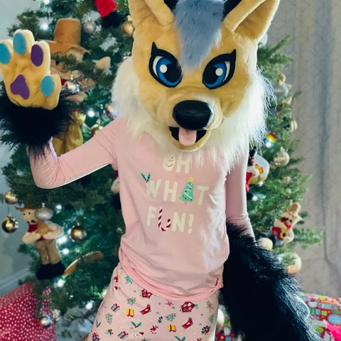 Kids fursuit beige fox Oneandonlycostumes