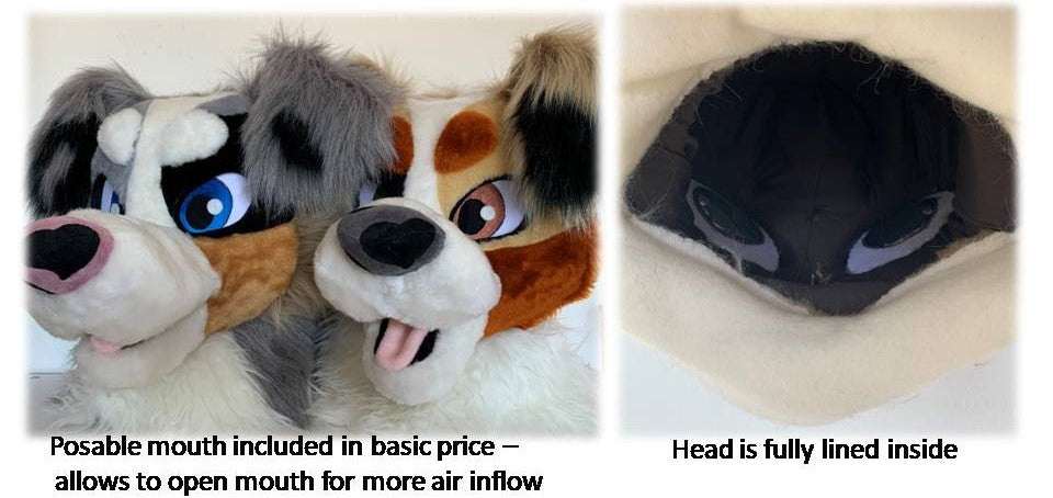 Fursuit custom orders Oneandonlycostumes movable jaw