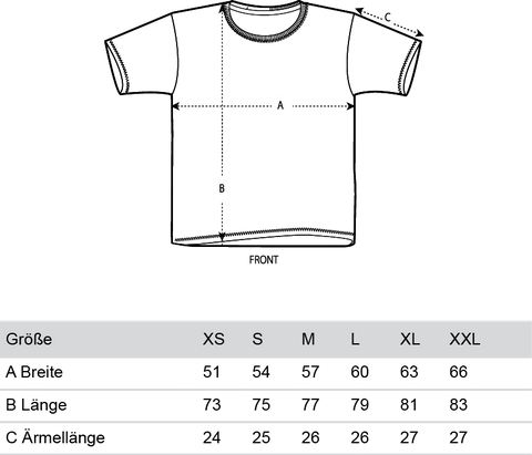 EP19 Continental clothing earth positive size guide