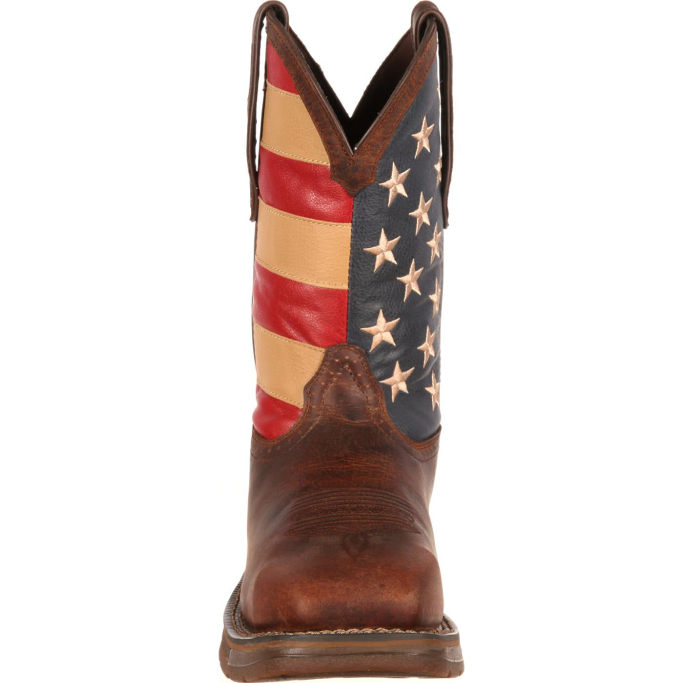 steel toe american flag boots