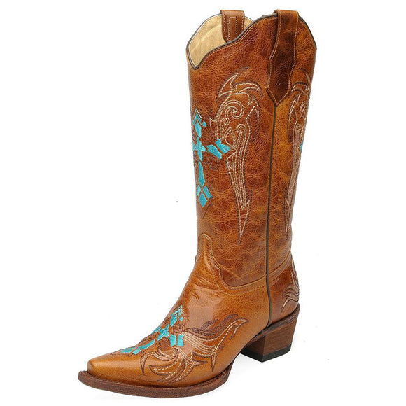 women's embroidered western boots