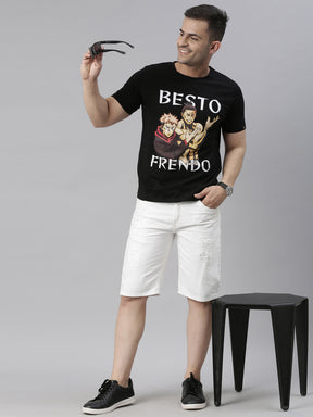 Besto Frendo - Jujutsu Kaisen Anime T-Shirt Graphic T-Shirts Bushirt   