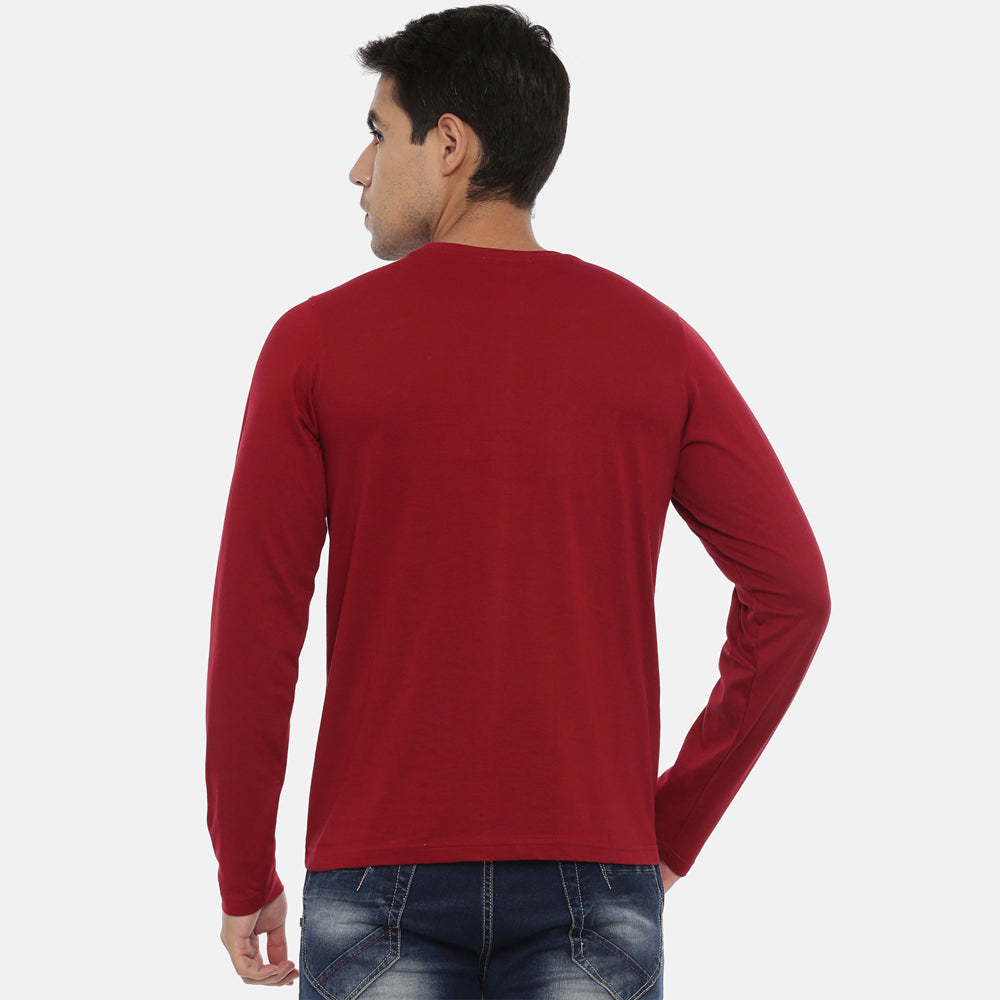 Maroon Solid Raglan T Shirt – Bushirt