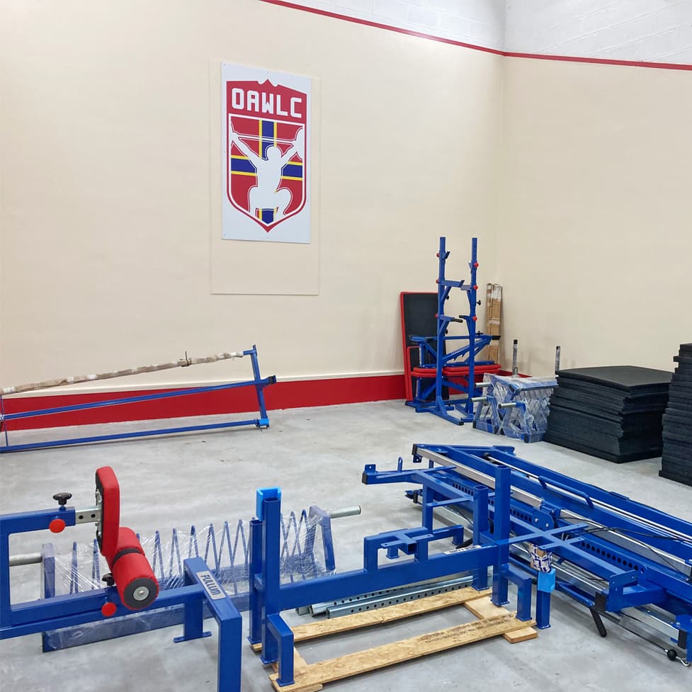 Downstairs before shot at Orkney Amateur Weightlifting Club